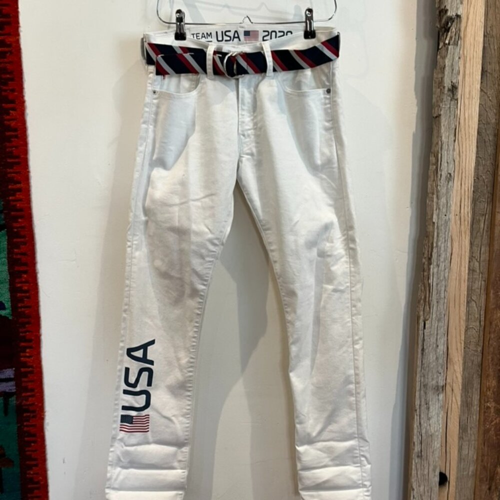 Polo Ralph Lauren  Team USA 2020 White Jeans
